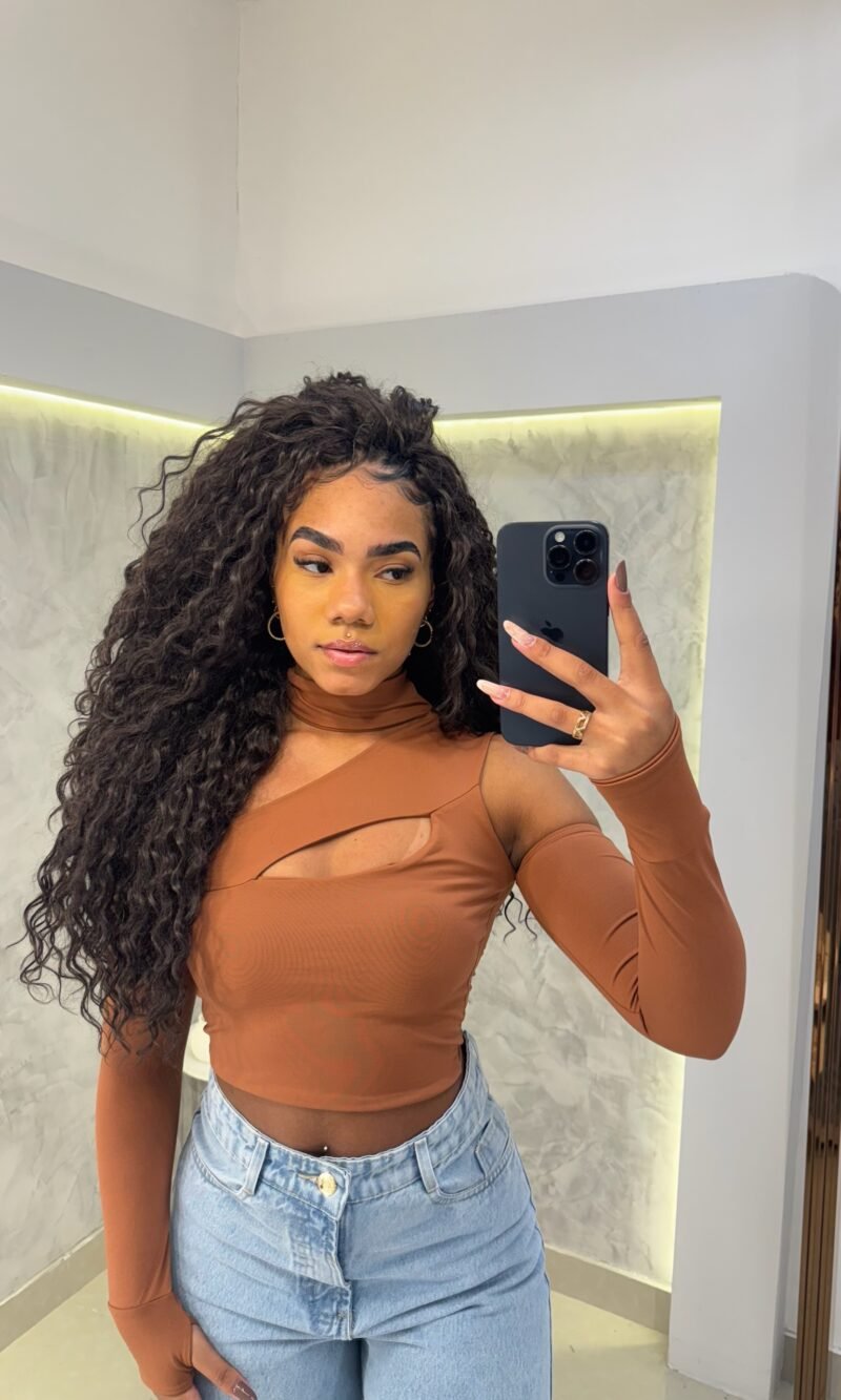 Cropped Manga Longa Ciganinha