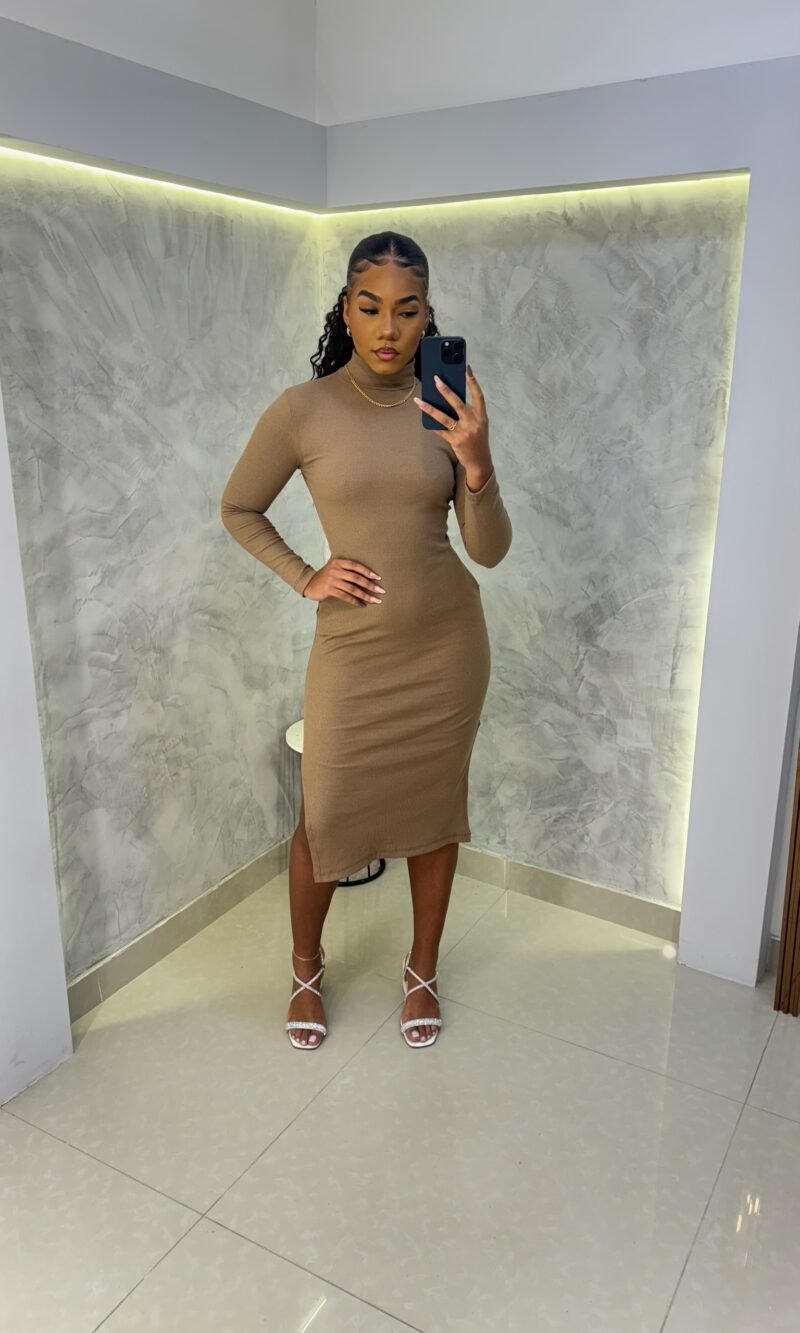 Vestido Longo Canelado