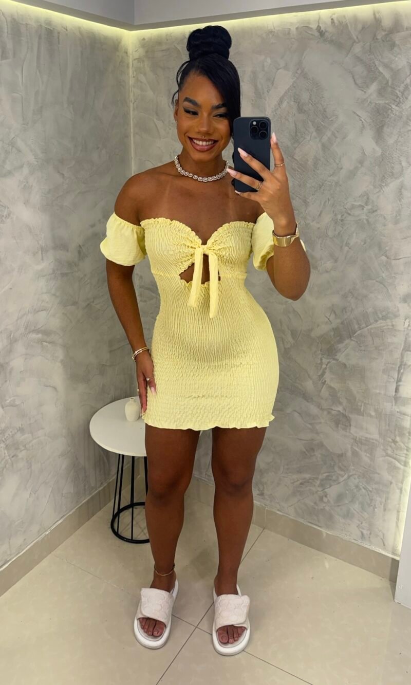 Vestido Lastex Laço